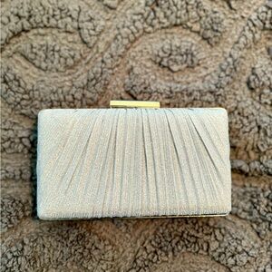 Silver Evening Clutch Bag